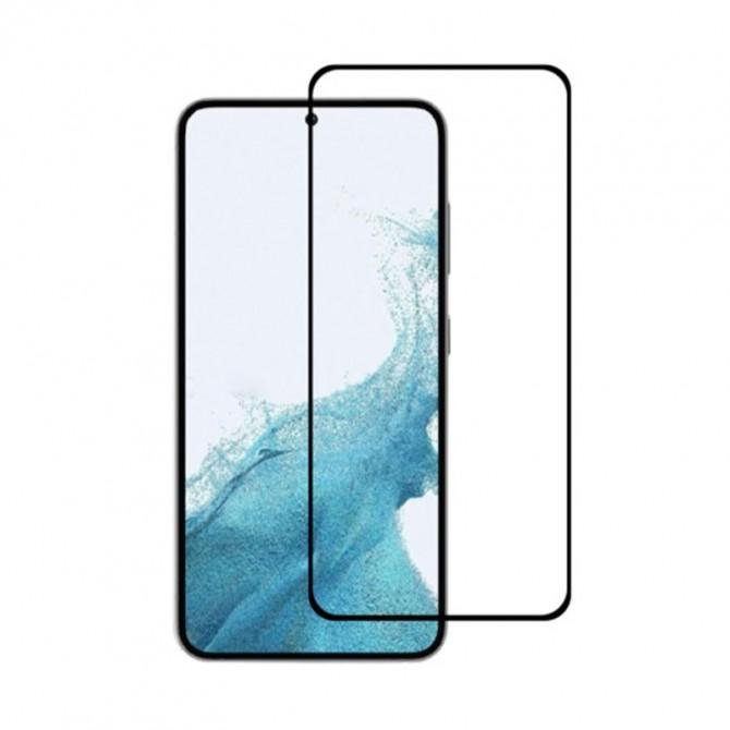 Захисне скло для SAMSUNG S9160 Galaxy S23 Plus Full Glue (0.25 мм, 2.5D, чорне) ЛЮКС