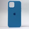 Оригинальный силиконовый чехол для iPhone 12 Pro Max Ярко Синий FULL