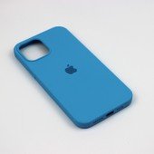 Оригинальный силиконовый чехол для iPhone 12 Pro Max Ярко Синий FULL Оригинальный силиконовый чехол для iPhone 12 Pro Max Ярко Синий FULL