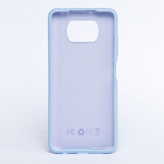 Чехол Original Soft Case Xiaomi Poco X3 NFC Светло Фиолетовый FULL-1