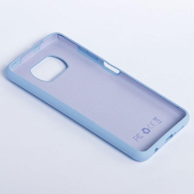 Чехол Original Soft Case Xiaomi Poco X3 NFC Светло Фиолетовый FULL-2