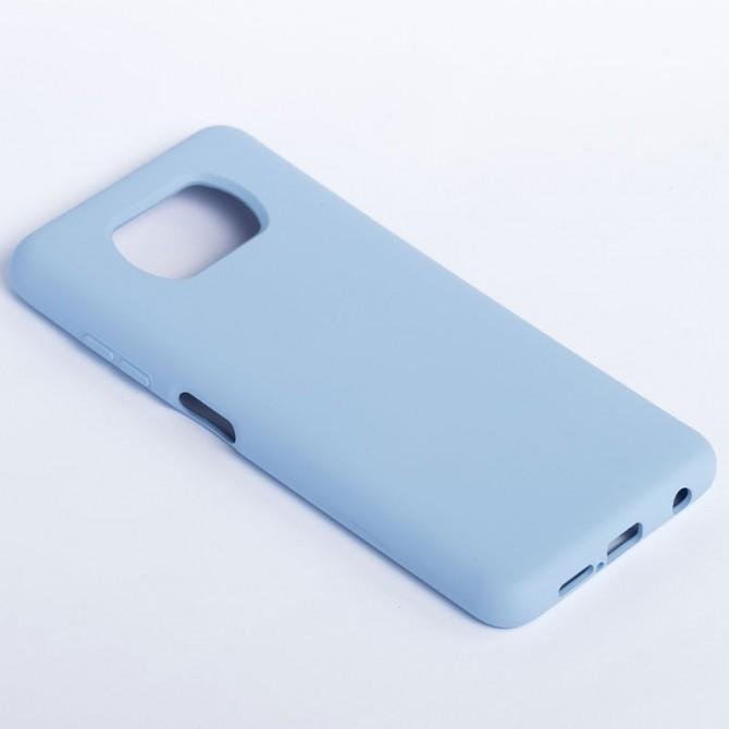 Чехол Original Soft Case Xiaomi Poco X3 NFC Светло Фиолетовый FULL-3