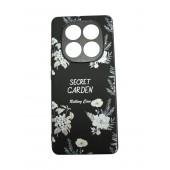 Чехол TPU+PC Soft Secret Garden для Xiaomi Redmi Note 14 5G Black