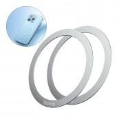 Пластина для магнітного тримача Baseus Halo Series кругла Silver (2pcs/pack)