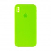Силіконовий чохол для iPhone X/Xs Неоново Зелений FULL (SQUARE SHAPE) Силіконовий чохол для iPhone X/Xs Неоново Зелений FULL (SQUARE SHAPE)