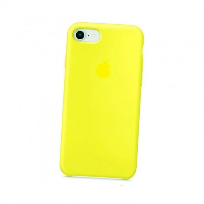 Оригинальный силиконовый чехол для iPhone 7/8 Plus Неоново Желтый-3