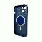 Чехол AG Glass Matt Frame Color MagSafe Logo for Apple iPhone 13 Pro Max Navy Blue Чехол AG Glass Matt Frame Color MagSafe Logo for Apple iPhone 13 Pro Max Navy Blue