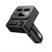 Модулятор FM Borofone BC60 35W QC3.0 2USB + USB-C Black