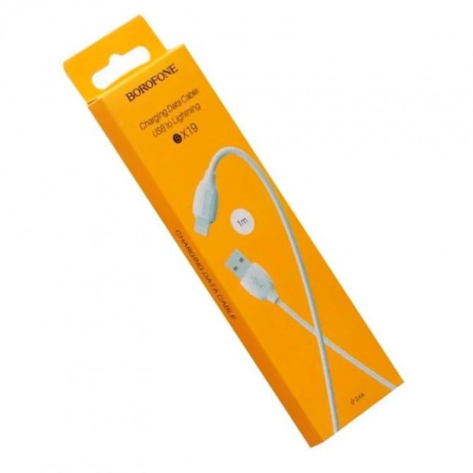 Кабель USB Borofone BX19 Lightning White 1m-2