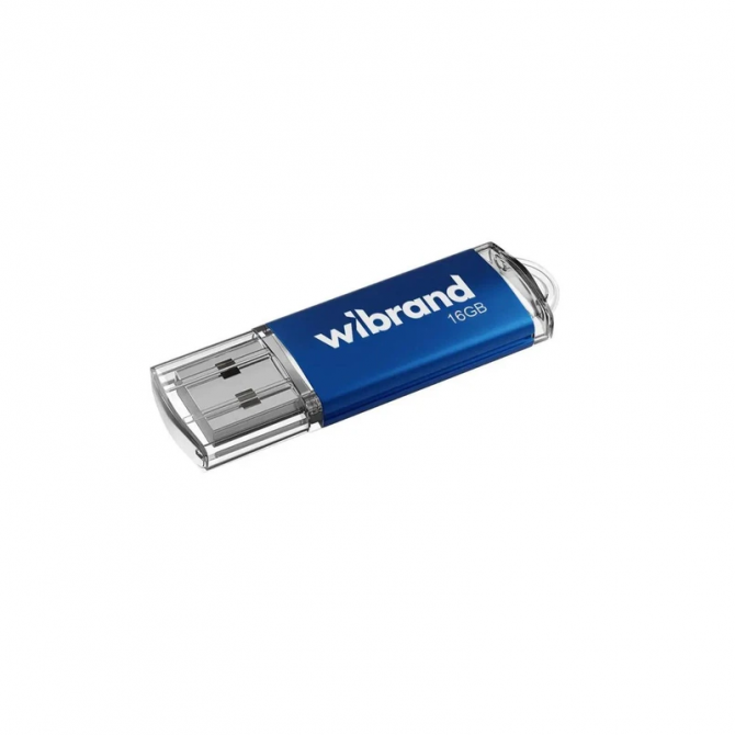 Флешка Wibrand USB 2.0 16Gb Cougar Блакитний