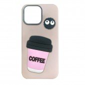 Чехол TPU Leather Toys для Xiaomi Note 14 Pro 4G (Coffee / Pink) Чехол TPU Leather Toys для Xiaomi Note 14 Pro 4G (Coffee / Pink)