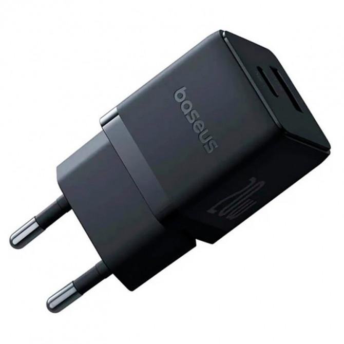 Сетевое зарядное устройство 1Type-C Baseus Palm Fast Charger 30W EU Cluster Black