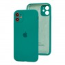 Оригинальный силиконовый чехол для iPhone 11 Зеленый FULL (with camera protection)