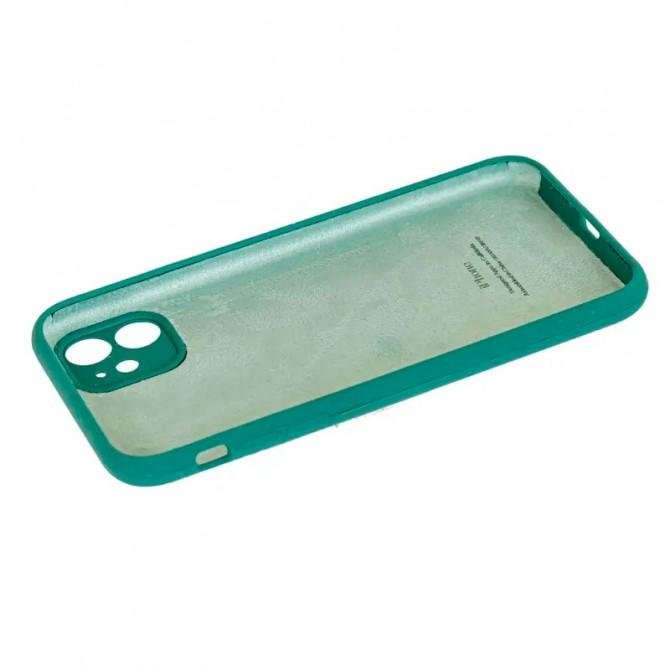 Оригинальный силиконовый чехол для iPhone 11 Зеленый FULL (with camera protection)-1