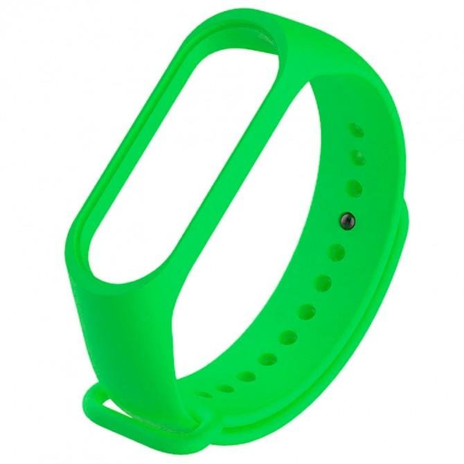 Ремешок для браслета Mi Band 5/6 (Silicon) Neon Green