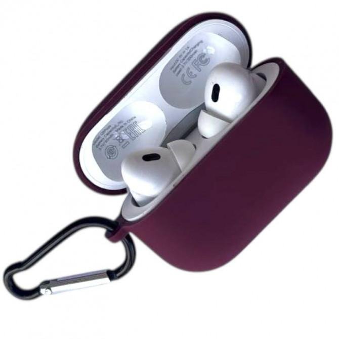 Чехол Silicone Protective Case For Airpods Pro 2 Marsala-2