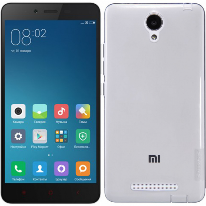 Чехол NILLKIN Nature TPU для Xiaomi Redmi Note 2 / Redmi Note 2 Prime Grey