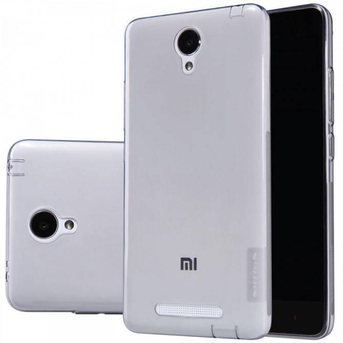 Чехол NILLKIN Nature TPU для Xiaomi Redmi Note 2 / Redmi Note 2 Prime Grey-1