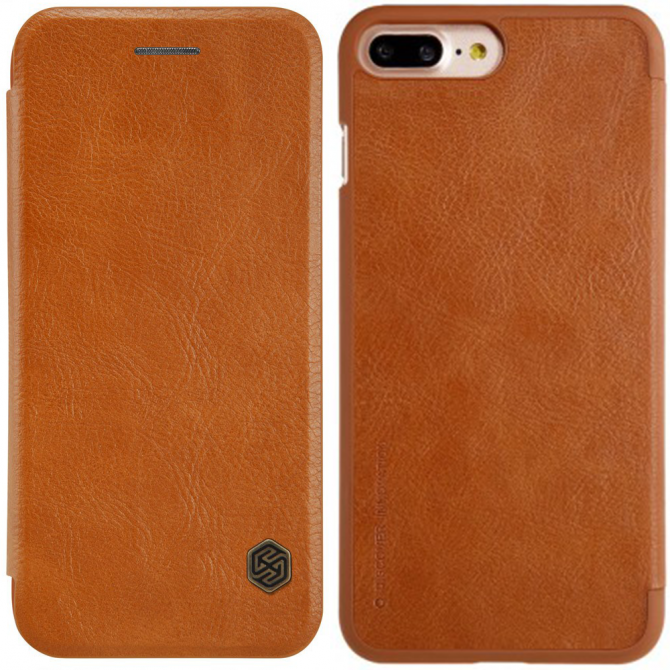 Чехол книжка NILLKIN Qin series для iPhone 7 Plus Brown