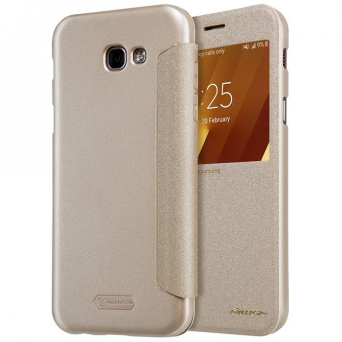 Чохол NILLKIN Sparkle series для Samsung A320 (A3-2017) Золотий-1