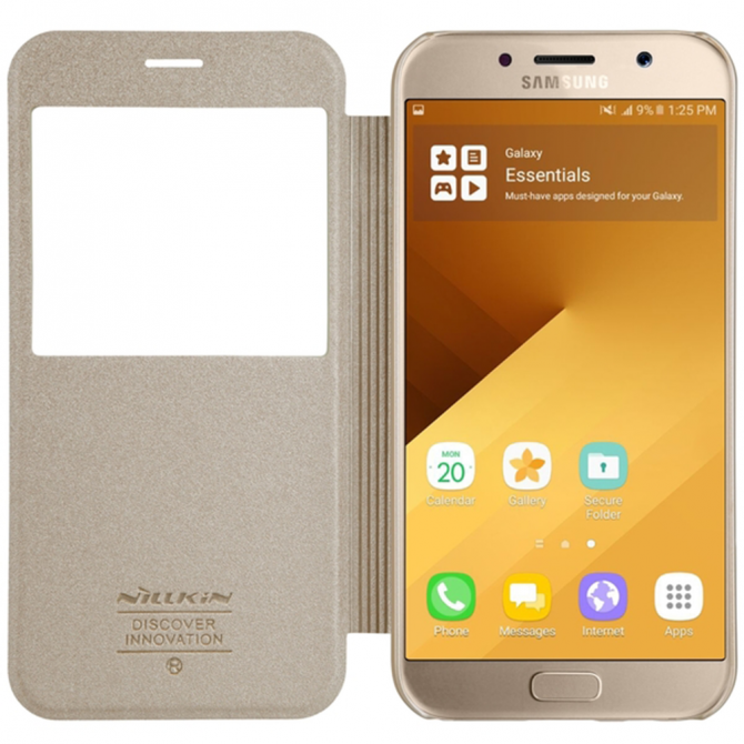 Чохол NILLKIN Sparkle series для Samsung A320 (A3-2017) Золотий-5