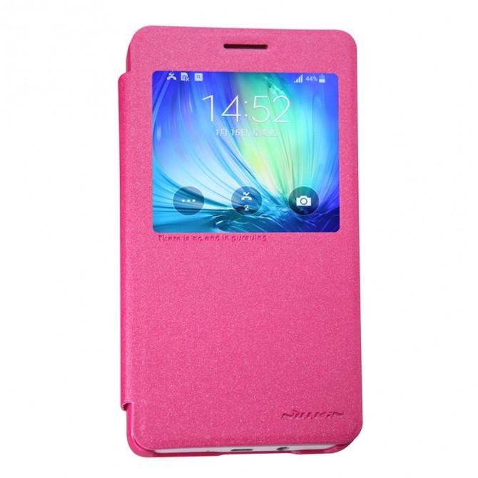 Чехол NILLKIN Sparkle series для Samsung A7/A700 Red