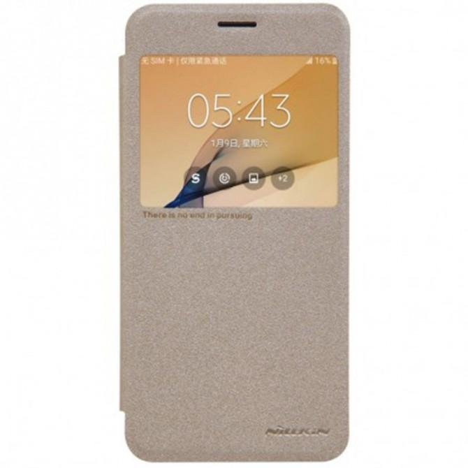 Чохол NILLKIN Sparkle series для Samsung J7 Prime Золотий-1