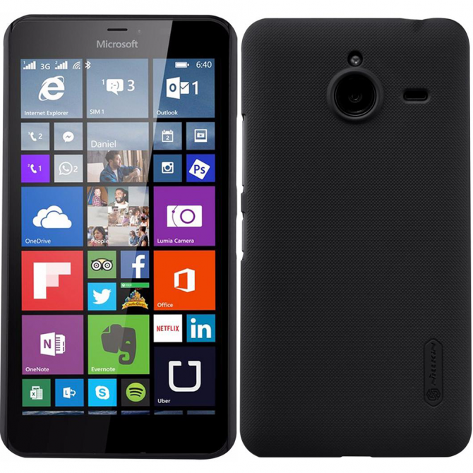 Чехол NILLKIN Super Frosted Shield для Nokia Microsoft Lumia 950 XL Чёрный