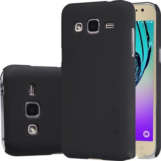 Чехол NILLKIN Super Frosted Shield для Samsung J200 (J2) Чёрный-4