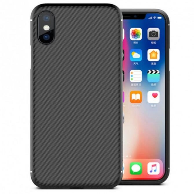 Чехол NILLKIN Synthetic Fiber Series для iPhone X Чёрный-1