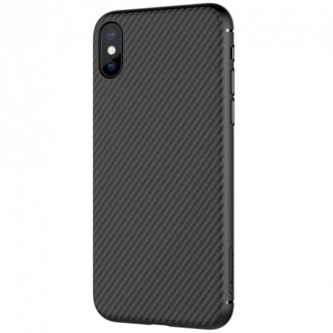 Чехол NILLKIN Synthetic Fiber Series для iPhone X Чёрный-4