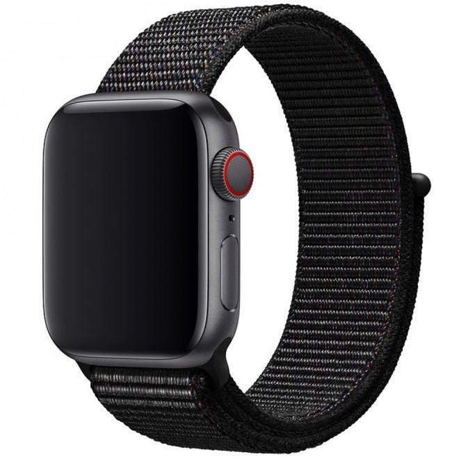 Ремешок для Apple Watch 38/40mm Nylon Sport Loop Чёрный
