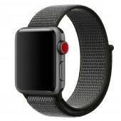Ремінець для Apple Watch 38/40mm Nylon Sport Loop Темно оливковий