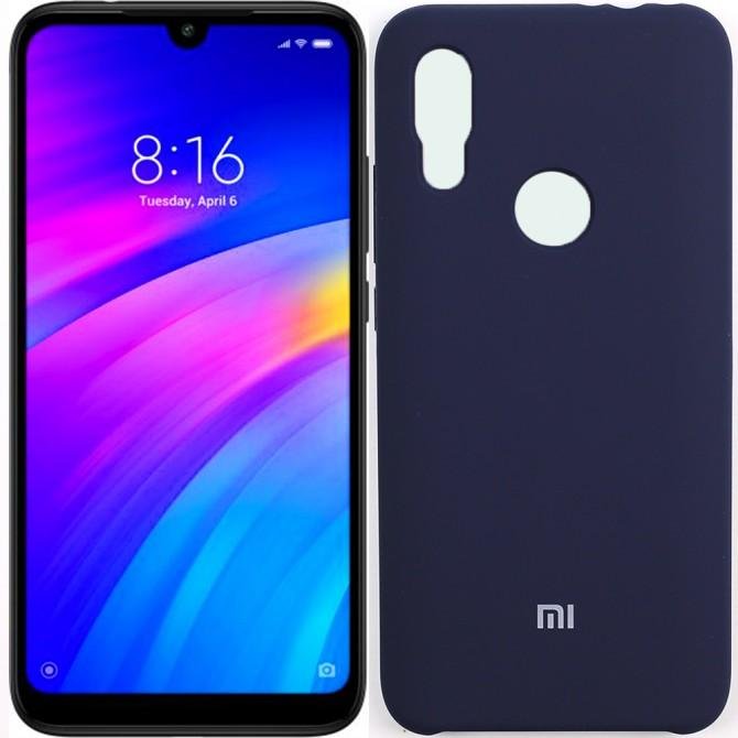 Чохол Soft Case для Xiaomi Redmi Note 7 Темно Синій