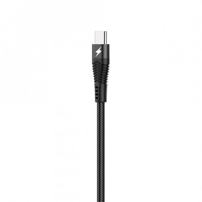 Кабель Hoco U53 4A Flash MicroUSB Чорний 1.2m-2