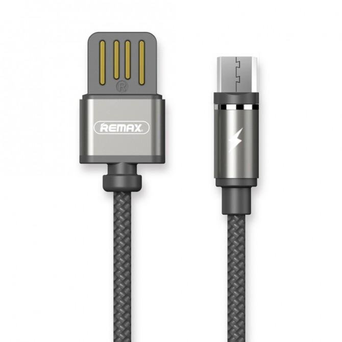 Кабель Remax (OR) Gravity RC-095m MicroUSB Серый 1m