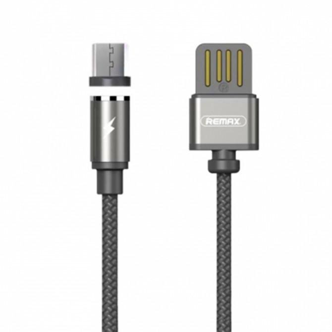 Кабель Remax (OR) Gravity RC-095m MicroUSB Серый 1m-1
