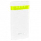 Повербанк Optima Promo Series OPB-20 20000mAh (Out 10200mAh) Бiлий/Зелений Повербанк Optima Promo Series OPB-20 20000mAh (Out 10200mAh) Бiлий/Зелений