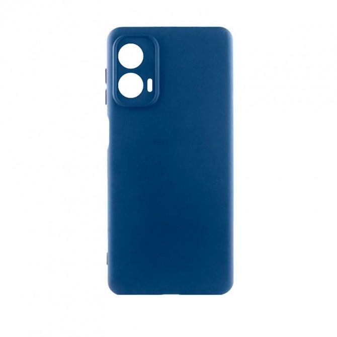 Чохол Silicone Case Motorola Moto G85 Темно Синій FULL