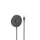 Бездротовий зарядний пристрій  Borofone BQ18 3in1 magnetic wireless fast charge Black Бездротовий зарядний пристрій  Borofone BQ18 3in1 magnetic wireless fast charge Black