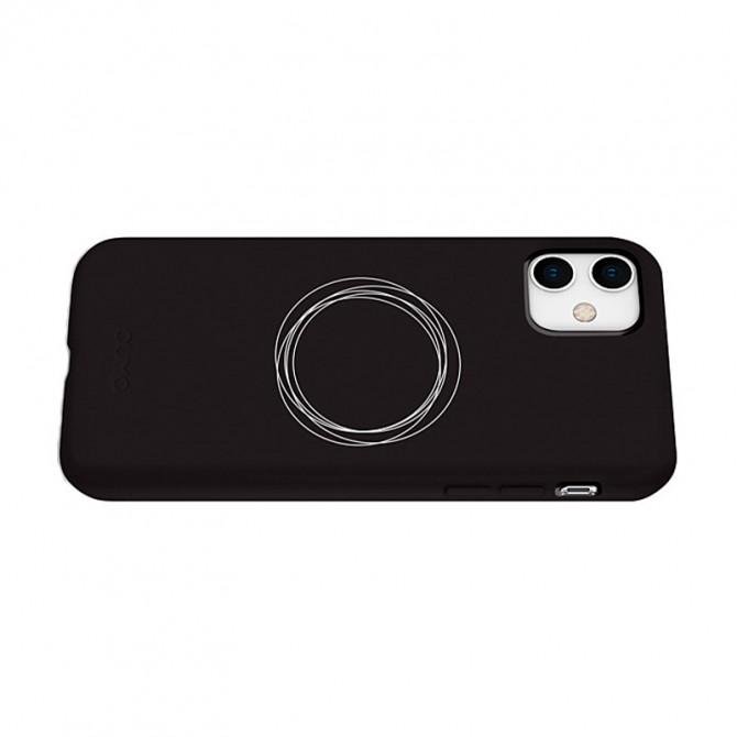 Чехол Pump Silicone Minimalistic Case for iPhone 12/12 Pro Circles on Dark-1