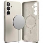 Силіконовий чохол Full Soft (MagSafe) Samsung Galaxy S25 Білий FULL