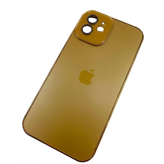 Чехол TPU+Glass Sapphire Midnight with MagSafe для Apple iPhone 11 (6.1") Золотой-2