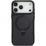 Чехол TPU+PC Metal Buttons with MagSafe Carbon Ring для Apple iPhone 17 Pro Max (6.9