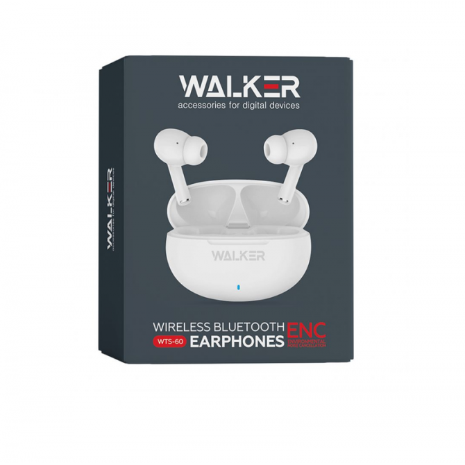 Навушники Bluetooth Headset Walker WTS-60 ENC White-4