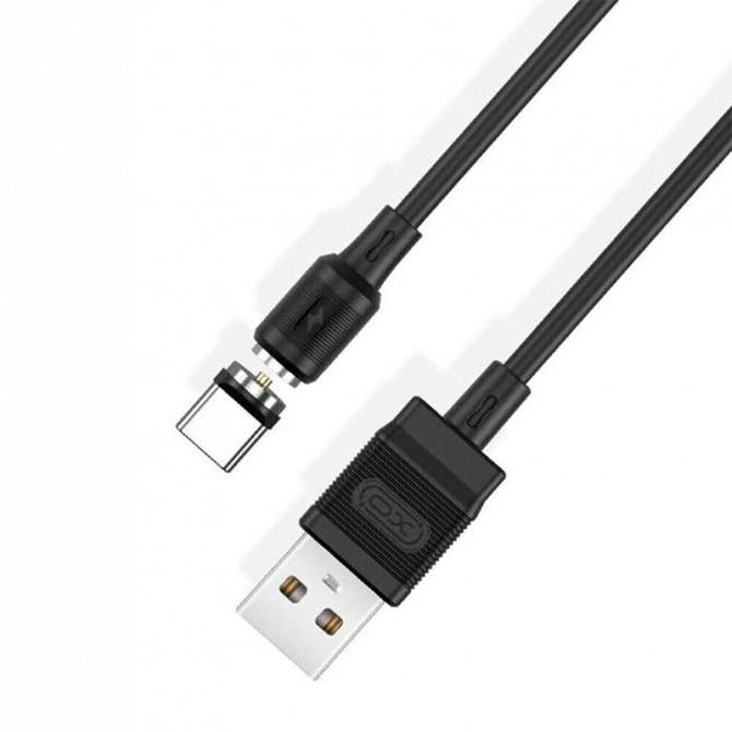 USB Cable XO Type-C NB187 PVC Magnetic 2.1A/1m Black-2
