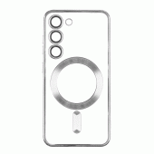Силиконовый чехол SHINING with MagSafe для Samsung Galaxy S21 FE Silver