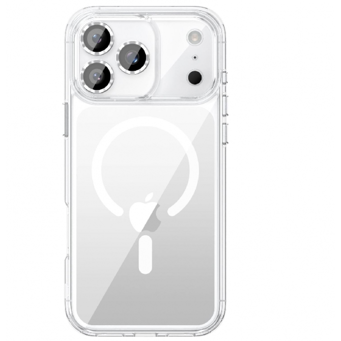 Чехол силиконовый MagSafe для Apple iPhone 17 Pro Max Прозрачный-1