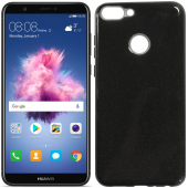 Чохол Silicone 3in1 Блискітки для Huawei P Smart Чорний