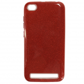 Чехол Silicone 3in1 Блёстки для Xiaomi Redmi 5a/Redmi Go Red